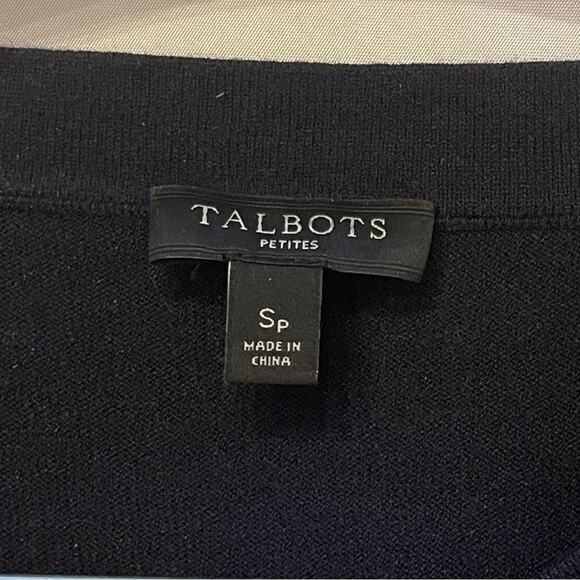 Talbots sweater with pearl sleeve embellishments. Size Sp - Picture 3 of 3